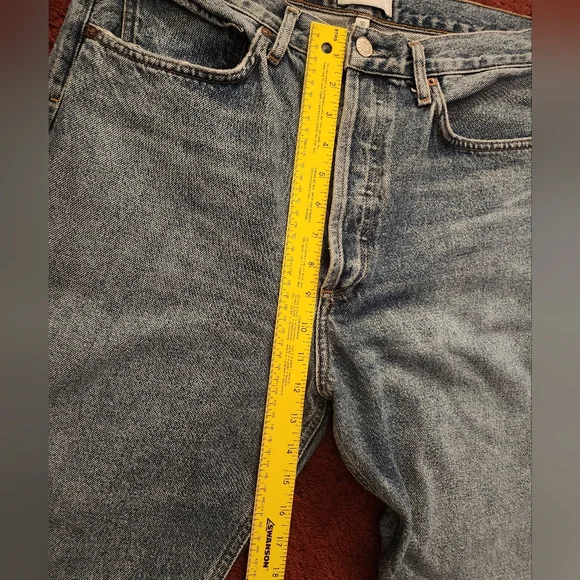 Agolde 90's Mid Rise Loose Fit Jeans in Scheme - Picture 6 of 13